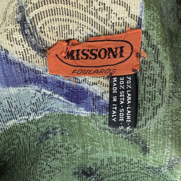 Missoni multicolor abstract print square wrap - Picture 3 of 3